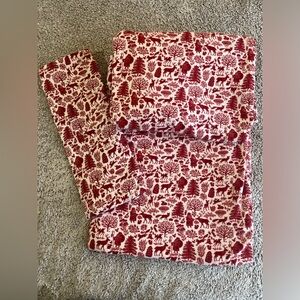 Target Red and White Forest Pattern Fabric